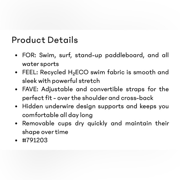 Athleta Square Neck V Bra Cup Swim Bikini Top  34D 34DD 34D/DD Black - Picture 12 of 14